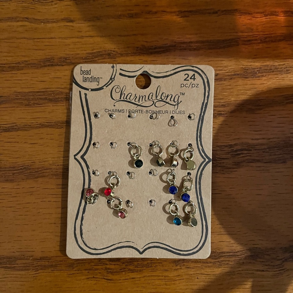 Charmalong Beads Landing Accent Rhinestone Charm Lot-11